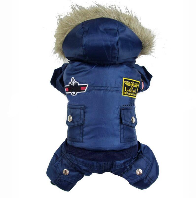 Air Force Inspired Four-Legged Pet Suit - Stylish Autumn And Winter Coats For Dogs - PawNexa