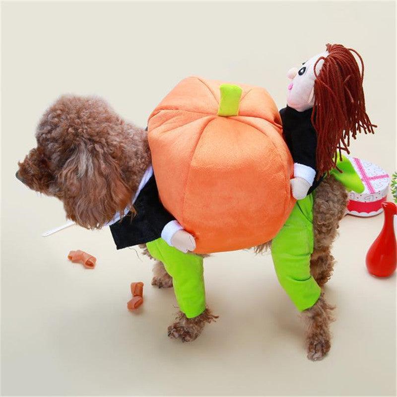 Pet Halloween Pumpkin Costume For Dogs - PawNexa