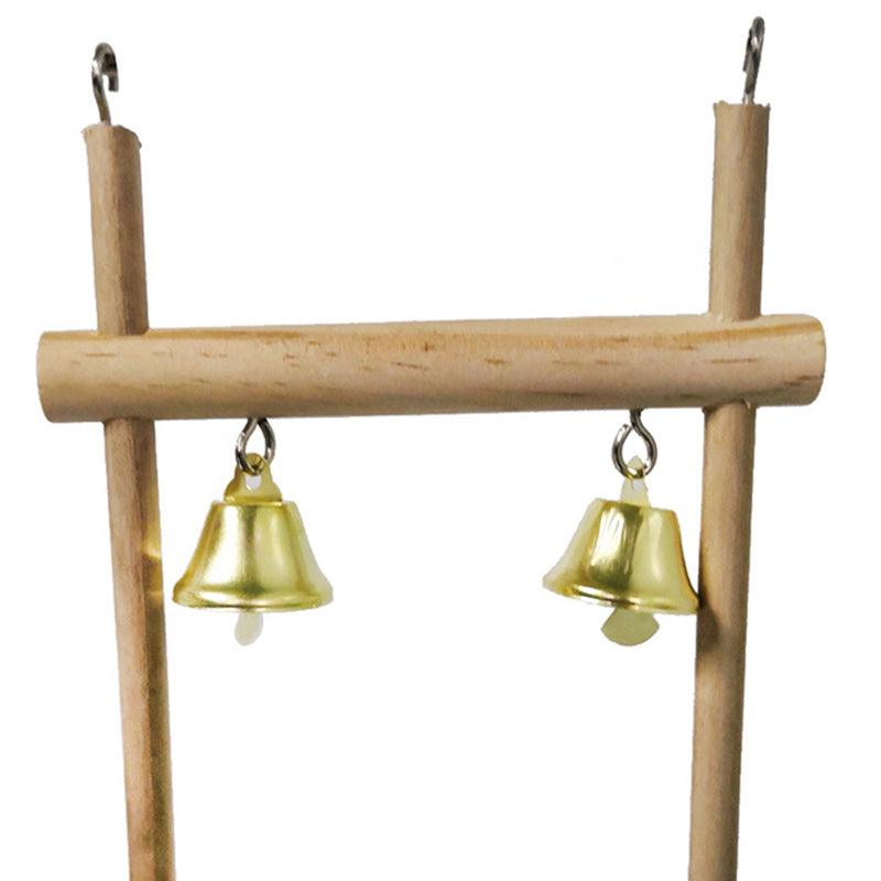 Rustic Wood Perch Stand For Birds - PawNexa