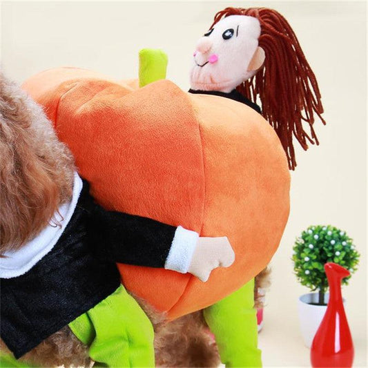 Pet Halloween Pumpkin Costume For Dogs - PawNexa