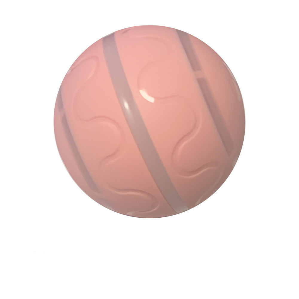 Pink basketball with wavy and straight embossed patterns on a white background