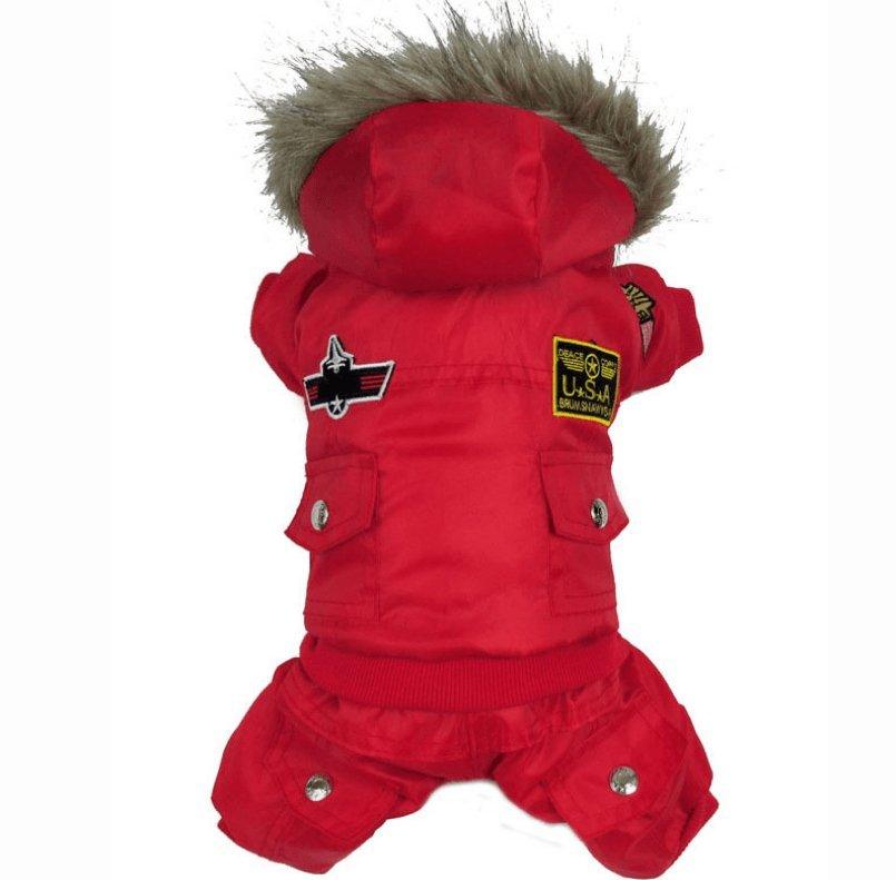 Air Force Inspired Four-Legged Pet Suit - Stylish Autumn And Winter Coats For Dogs - PawNexa