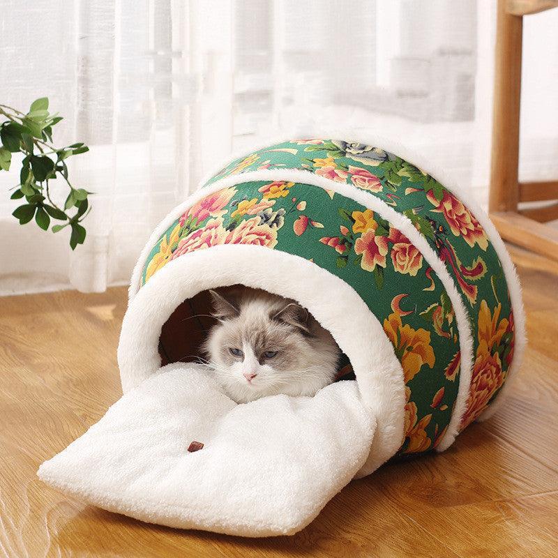 Cozy Cat Cave - Plush And Warm Hideaway For Cats And Kittens - PawNexa