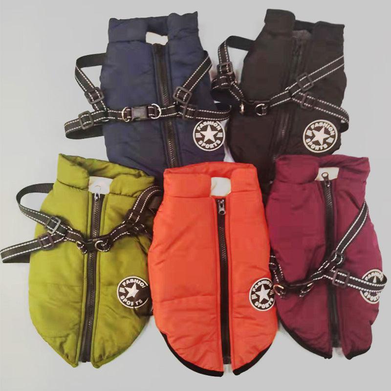 Cozy Cotton Padded Pet Clothes For Autumn And Winter - PawNexa